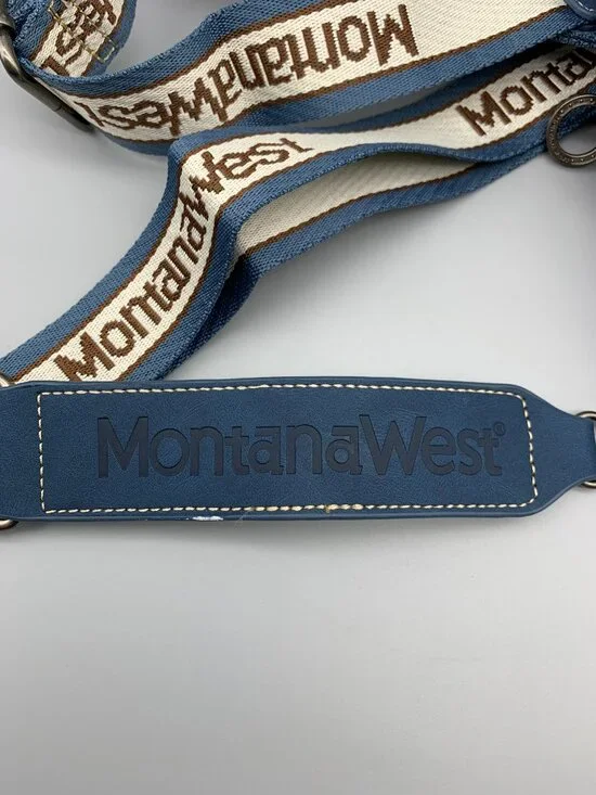 NWOT Montana West Denim Crossbody Purse Aztec Print Boho/Hippie Country Western - Picture 3 of 11